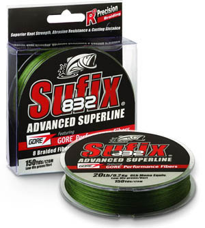Sufix 832 Braid 120m Braided Line dans le groupe Lignes de pêche / Tresse peche l\'adresse Sportfiskeprylar.se (00000686GREE0038r)