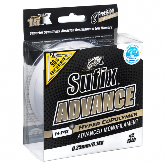 Sufix Advance 150m Klar dans le groupe Lignes de pêche / Lignes en nylon l\'adresse Sportfiskeprylar.se (00000710CLEA0035r)