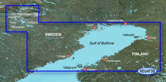 Garmin Bluechart G3 Vision 473S Övik-Haparanda dans le groupe Électronique marine et bateau / Cartes l\'adresse Sportfiskeprylar.se (010-C0817-00)