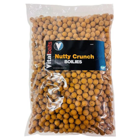 Vital Baits Boilies Nutty Crunch 5kg dans le groupe Leurre de la peche / Bouillettes, esches et amorce / Bouillette, bouillette carpe l\'adresse Sportfiskeprylar.se (02-0051r)