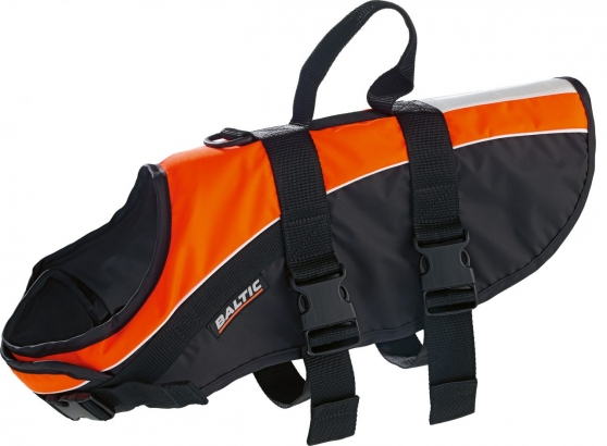 Baltic Mascot Dog Vest Black/Orange dans le groupe Habits et chaussures / Habits flottants / Gilets de sauvetage / Gilets de sauvetage chats et chiens l\'adresse Sportfiskeprylar.se (0430-000-0r)