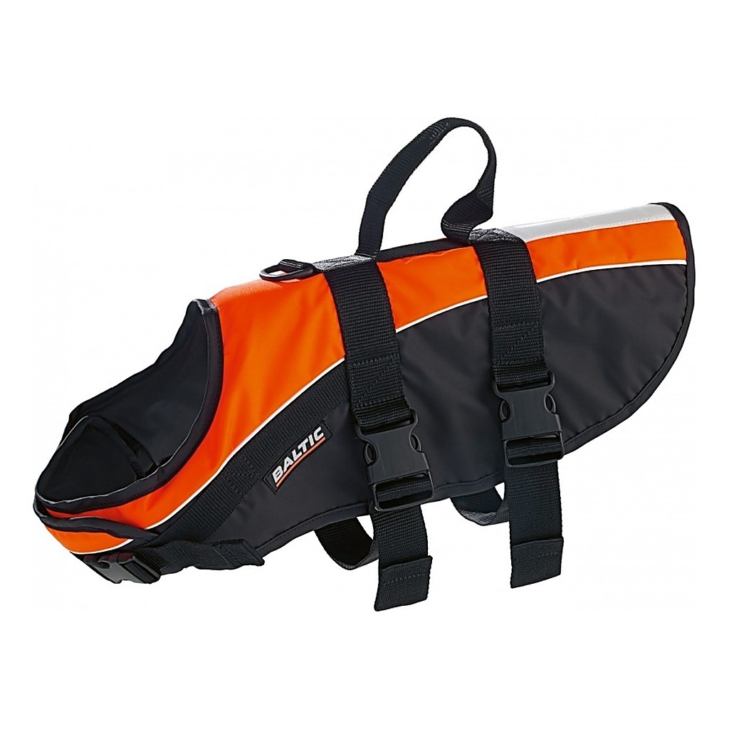 Baltic Mascot Dog Vest Black/Orange dans le groupe Habits et chaussures / Habits flottants / Gilets de sauvetage / Gilets de sauvetage chats et chiens l\'adresse Sportfiskeprylar.se (0430-000-0r)