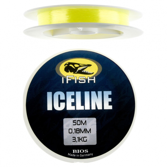 IFISH Ice Fishing Line Yellow 50m - 0.20mm dans le groupe Lignes / Lignes jigging sous glace l\'adresse Sportfiskeprylar.se (052048500-20)