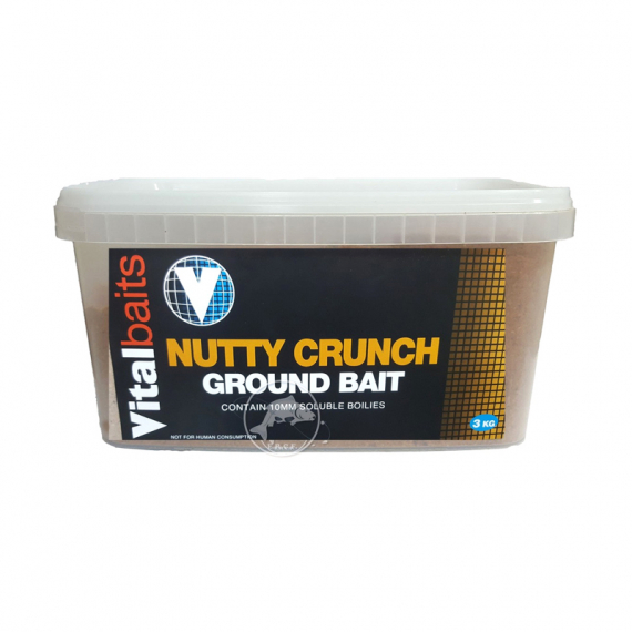 Vital Baits Groundbait Nutty Crunch Bucket 3kg dans le groupe Leurres / Bouillettes, esches et amorce / Amorce / Amorce l\'adresse Sportfiskeprylar.se (08-0009)