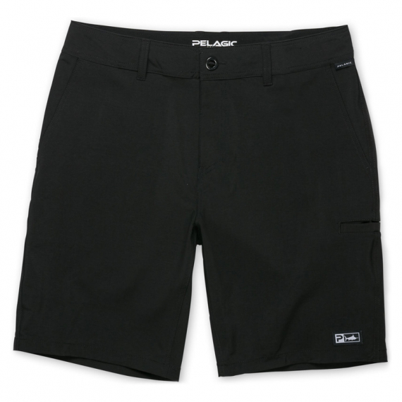 Pelagic Mako Hybrid Solid Short Black dans le groupe Habits et chaussures / Habits / Shorts l\'adresse Sportfiskeprylar.se (1001213002-BLKr)