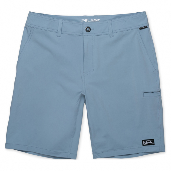 Pelagic Mako Hybrid Solid Short Slate dans le groupe Habits et chaussures / Habits / Shorts l\'adresse Sportfiskeprylar.se (1001213002-SLTr)