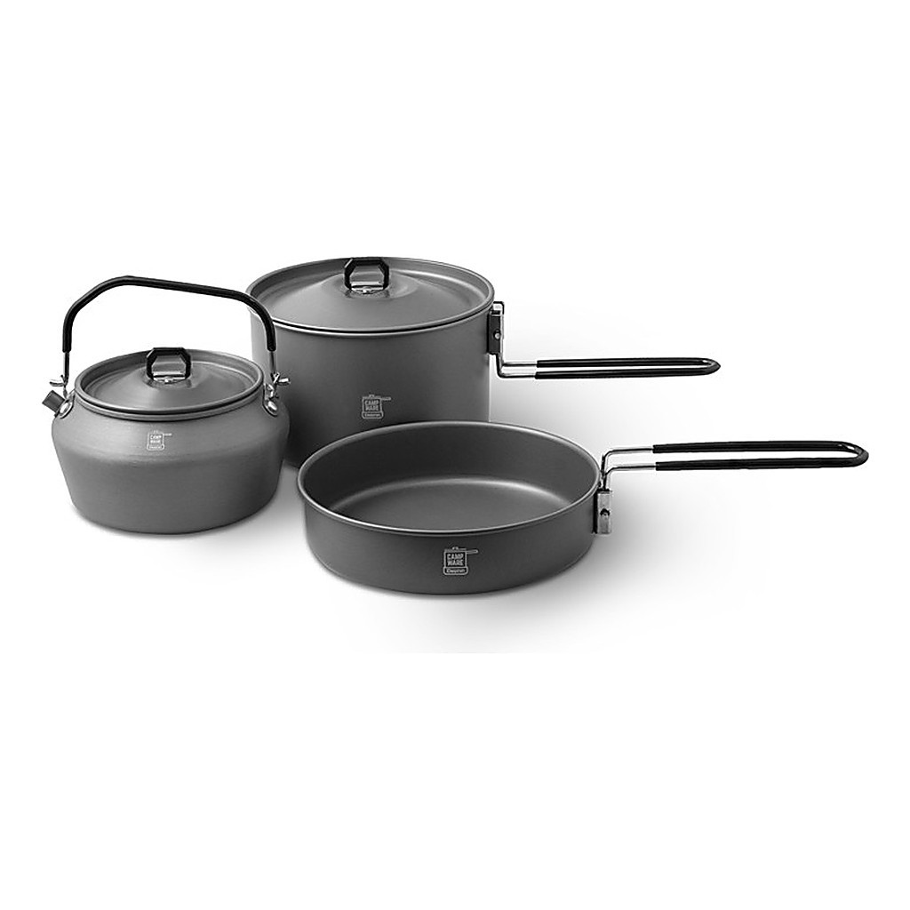 Delphin Camping Cookware Set 3-in-1 dans le groupe Loisirs en plein air / Cuisines camping et ustensiles / Tasses et mugs l\'adresse Sportfiskeprylar.se (101000469)