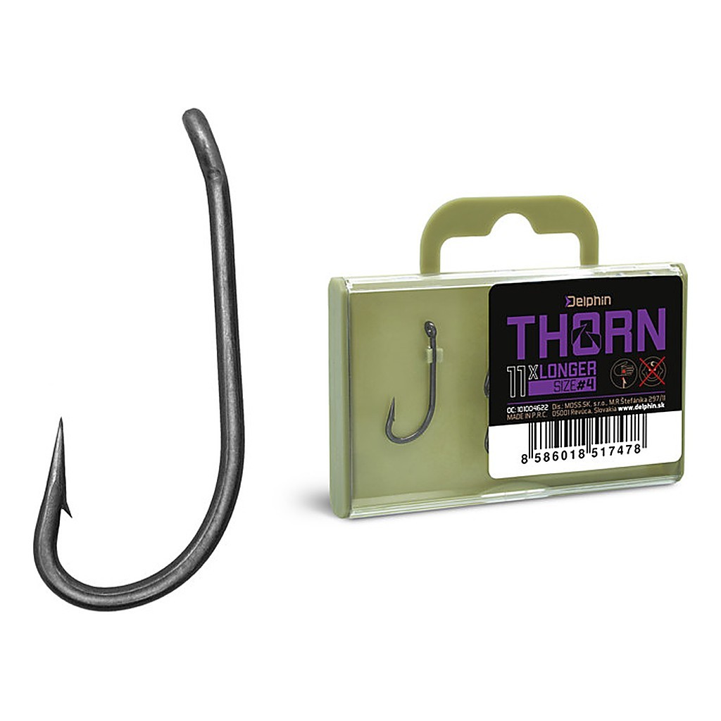 Delphin Thorn Longer 11x dans le groupe Hameçons et petit matériel / Hameçons de pêche / Hameçon carpe l\'adresse Sportfiskeprylar.se (101004620r)