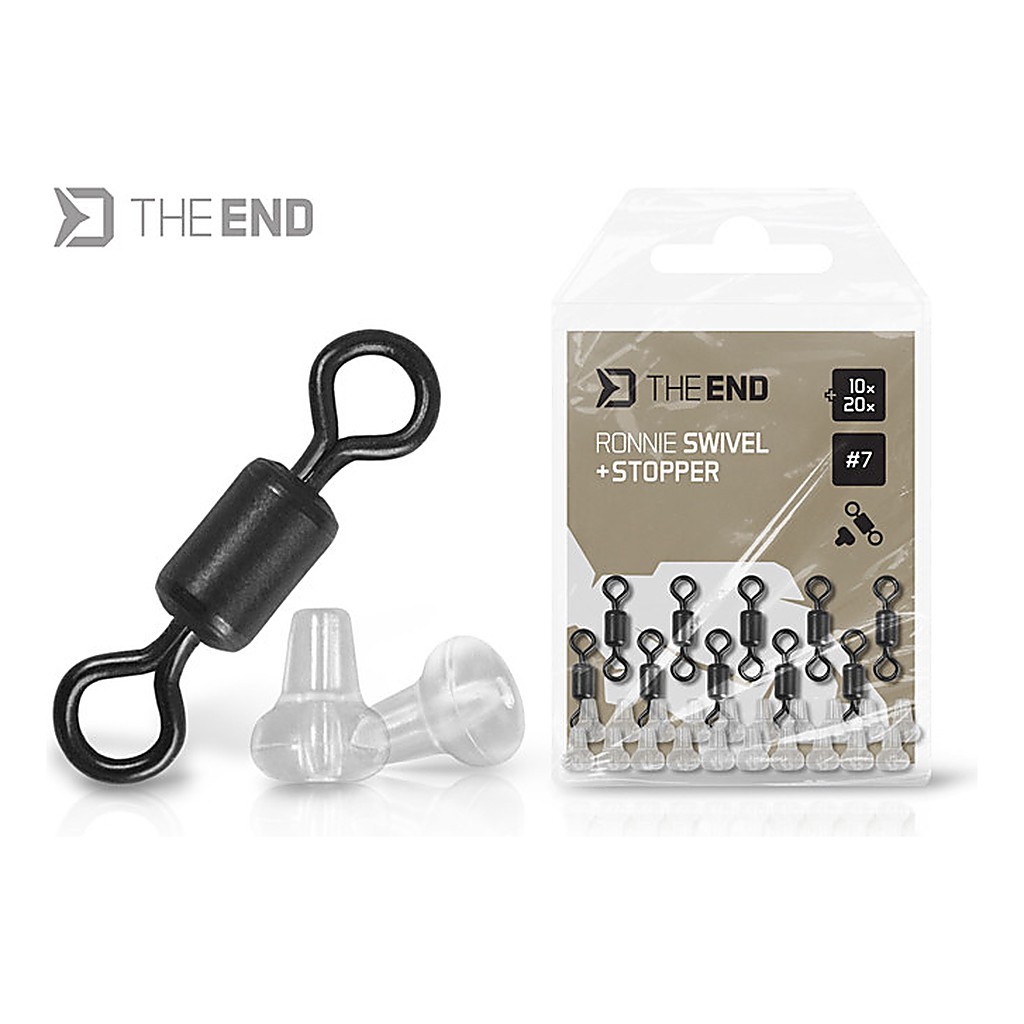 Delphin Ronnie Swivel + Stopper Set - 10+20-pack dans le groupe Hameçons et petit matériel / Accessoires montages / Autres accessoires rig l\'adresse Sportfiskeprylar.se (101005858r)
