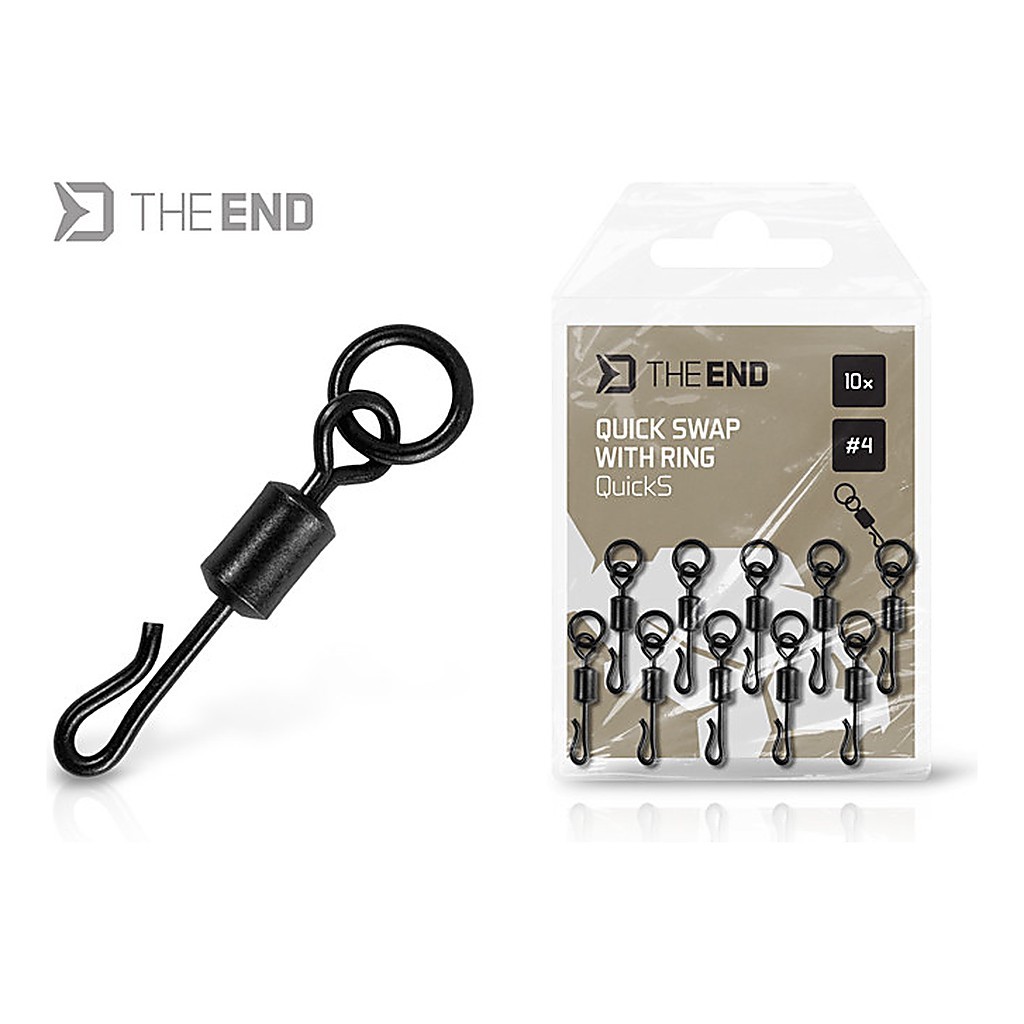 Delphin Quick Swap Swivel with Ring 10-pack - #4 dans le groupe Hameçons et petit matériel / Accessoires montages / Autres accessoires rig l\'adresse Sportfiskeprylar.se (101005873)