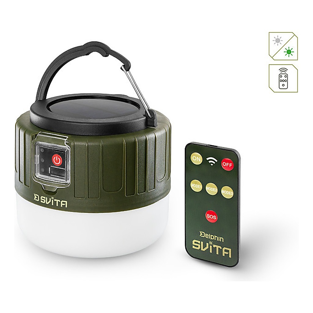 Delphin Camping Lamp with Remote dans le groupe Loisirs en plein air / Lampes et lanternes l\'adresse Sportfiskeprylar.se (101006397)
