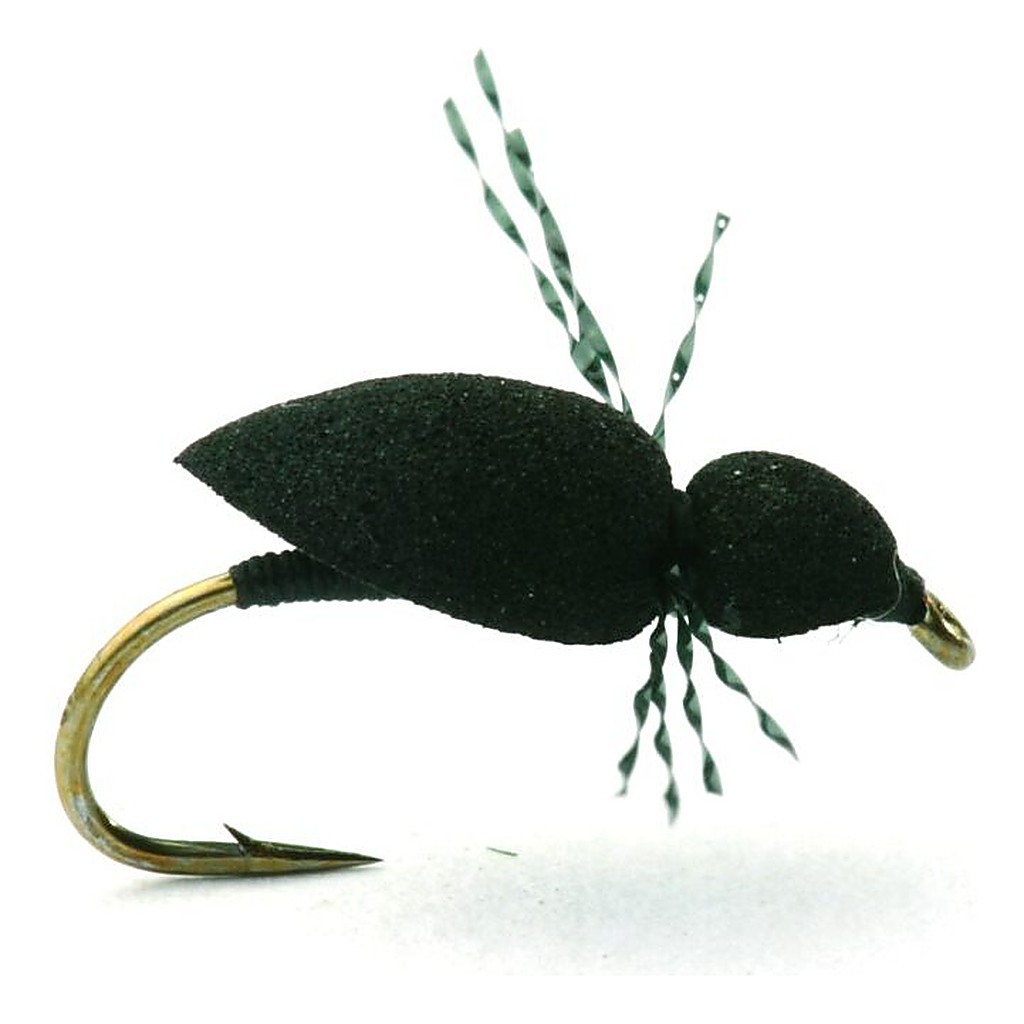 Foam Spider Sort Tørr - 12 dans le groupe Leurre de la peche / Mouches / Mouches sèches l\'adresse Sportfiskeprylar.se (101231GL)