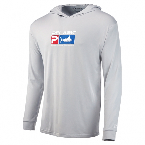 2-L) Pelagic Gear Chemise de pêche à capuche pour homme, manches 2-L) Pelagic Gear Chemise de pêche à capuche pour homme, manches