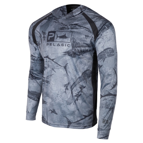 Pelagic Vaportek Hooded - Open Seas Black dans le groupe Habits et chaussures / Habits / Sweats / Hoodies l\'adresse Sportfiskeprylar.se (1015223007-BLKr)