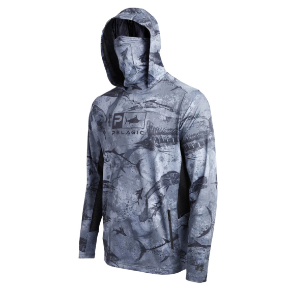 Pelagic Exo-Tech - Open Seas Camo Black dans le groupe Habits et chaussures / Habits / Sweats / Hoodies l\'adresse Sportfiskeprylar.se (1015223008-BLKr)