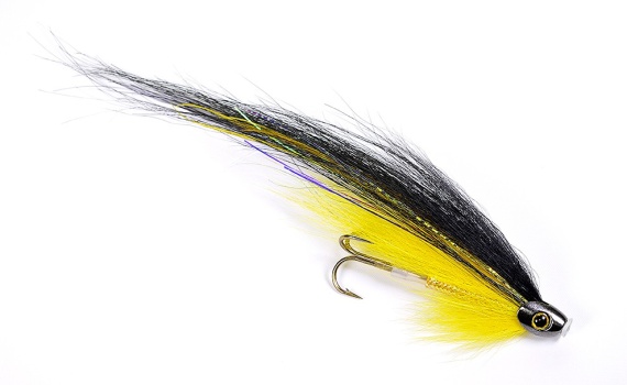 ScullRay - Black & Yellow dans le groupe Leurre de la peche / Mouches / Mouches à saumon l\'adresse Sportfiskeprylar.se (101883GLr)