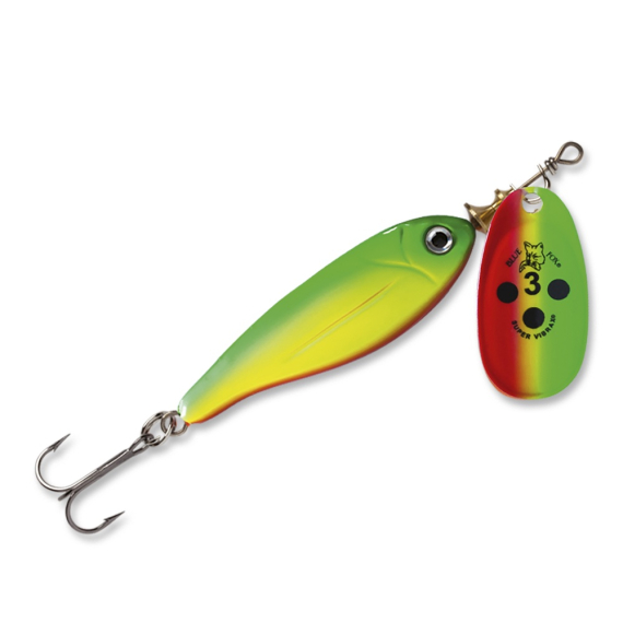 Blue Fox Vibrax Minnow Super BFMSV Nr 3 GYR dans le groupe Leurre de la peche / Cuillers tournantes l\'adresse Sportfiskeprylar.se (102788NO)