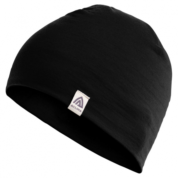 Aclima LightWool Relaxed Beanie Jet Black Onesize dans le groupe Habits et chaussures / Chapeau de peche, casquette peche / Bérets et chapeaux l\'adresse Sportfiskeprylar.se (107282)