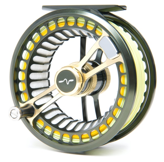 Guideline Fario LW Fly Reel Dk. Grey Green/Gold dans le groupe Moulinet de pêche / Moulinets mouche et bobines suplémentaires / Moulinets de pêche à la mouche l\'adresse Sportfiskeprylar.se (107310GLr)