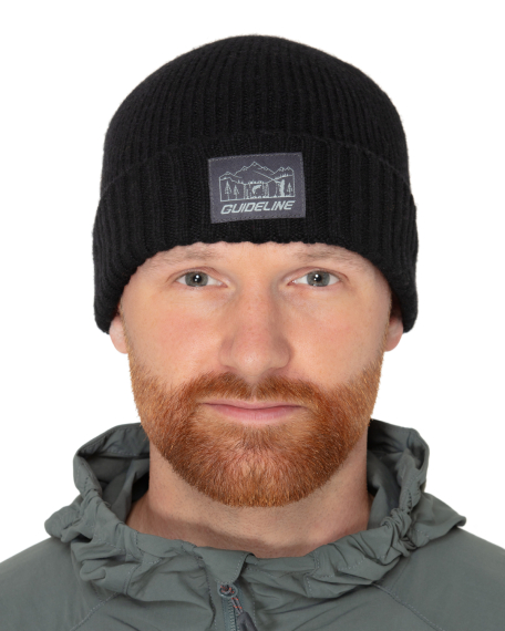 Guideline Black Gnat Beanie - Black dans le groupe Habits et chaussures / Chapeau de peche, casquette peche / Bérets et chapeaux l\'adresse Sportfiskeprylar.se (107713GL)
