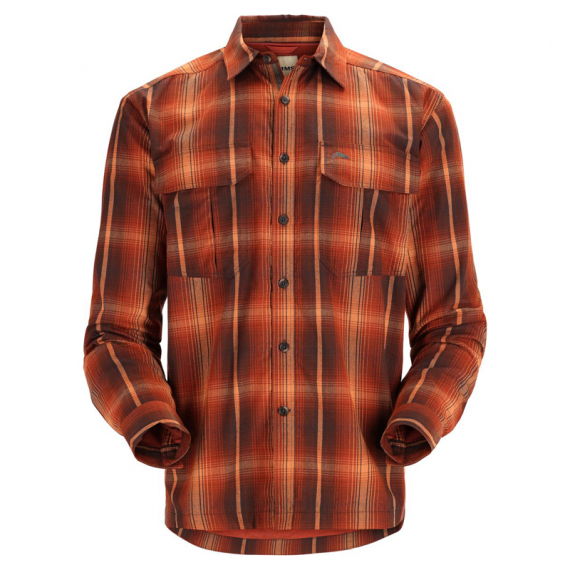 Simms Coldweather Shirt Hickory Clay Plaid dans le groupe Habits et chaussures / Habits / Chemises l\'adresse Sportfiskeprylar.se (10777-562-30r)