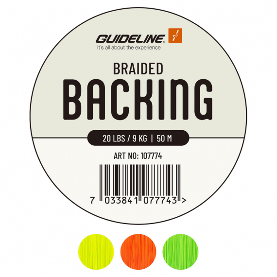 Guideline Braided Backing 20 lbs 50m Fl. Yellow dans le groupe Lignes de pêche / Lignes de pêche à la mouche / Backing l\'adresse Sportfiskeprylar.se (107774GL)