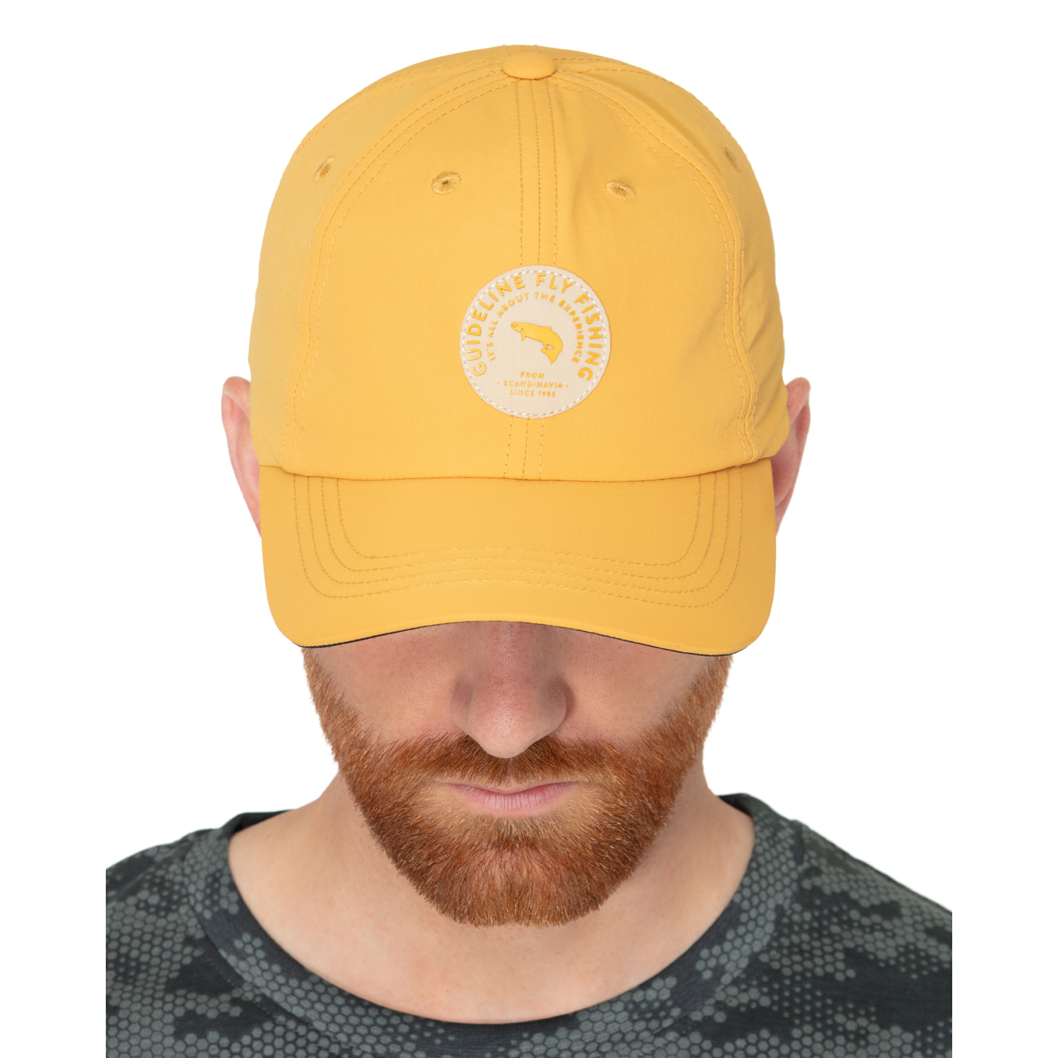 Guideline Badge Cap - Old Gold dans le groupe Habits et chaussures / Chapeau de peche, casquette peche / Bérets et chapeaux l\'adresse Sportfiskeprylar.se (108135GL)