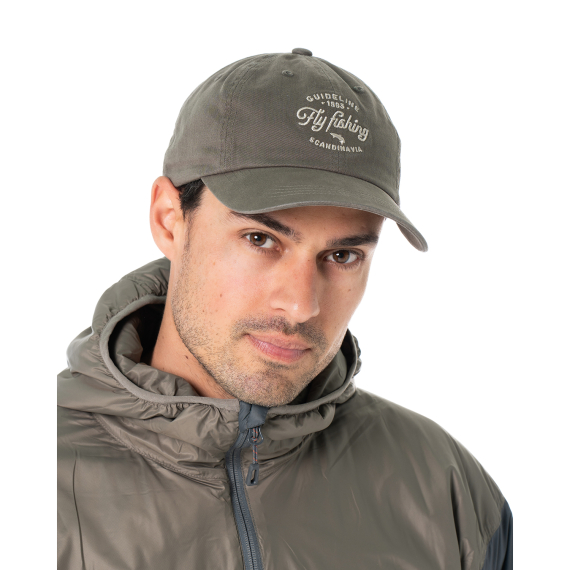 Guideline Fly Fishing Dad Cap - Forest Grey dans le groupe Habits et chaussures / Chapeau de peche, casquette peche / Casquettes / Casquettes Dad l\'adresse Sportfiskeprylar.se (108505GL)