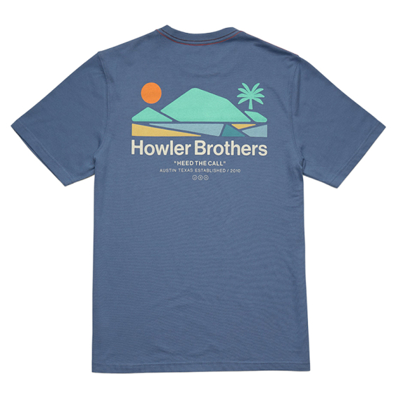 Howler Bros Bahía de Howler Blue Horizon dans le groupe Habits et chaussures / Habits / T-shirts l\'adresse Sportfiskeprylar.se (110926S-BAH-Sr)