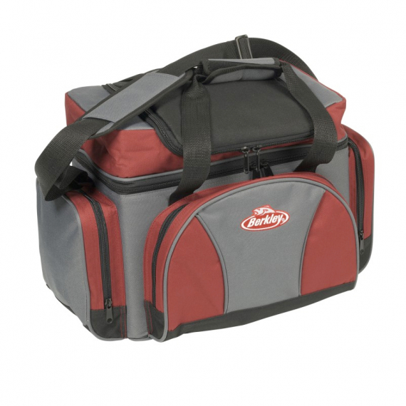 Berkley Betesväska inkl 4 askar, Grey/Burgundy Red dans le groupe Stockage / Sac de peche / Sacs à leurres l\'adresse Sportfiskeprylar.se (1110662)