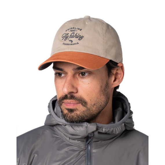 Guideline Fly Fishing Cap - Khaki/Pumpkin dans le groupe Habits et chaussures / Chapeau de peche, casquette peche / Casquettes l\'adresse Sportfiskeprylar.se (111067GL)