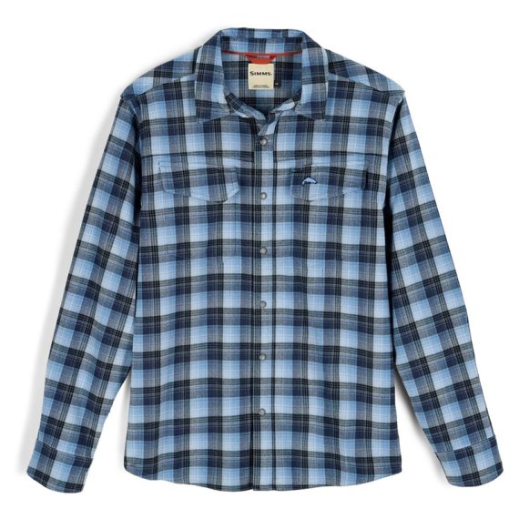 Simms Gallatin Flannel Shirt Kennebec Pld Steel Blue dans le groupe Habits et chaussures / Habits / Chemises l\'adresse Sportfiskeprylar.se (11896-1354-20r)