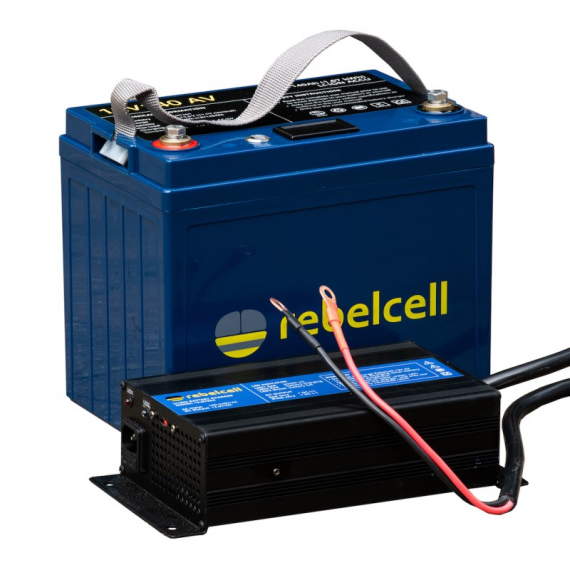 Rebelcell 12V100 AV Li-ion Battery (1,29kWh) Med Laddare 12.6V20A dans le groupe Électronique marine et bateau / Batteries et chargeurs / Batteries / Batteries lithium l\'adresse Sportfiskeprylar.se (12100AVREUAPAKET)