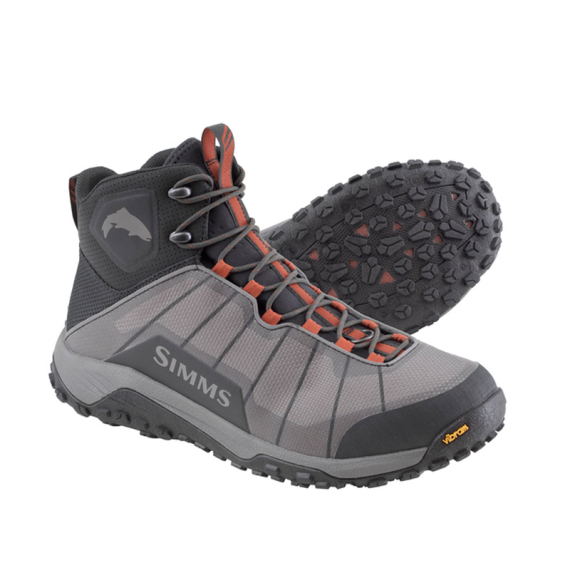 Simms Flyweight Boot Steel Grey (Gummi) dans le groupe Habits et chaussures / Waders et équipement de wading / Chaussure de peche, chaussure wading l\'adresse Sportfiskeprylar.se (12631-016-13r)