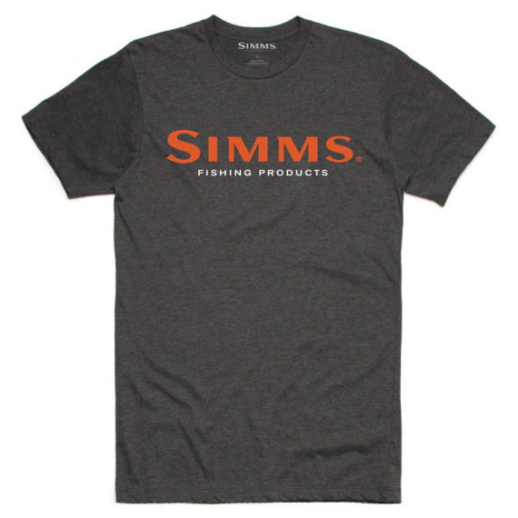Simms Logo T-Shirt Charcoal Heather dans le groupe Habits et chaussures / Habits / T-shirts l\'adresse Sportfiskeprylar.se (12803-086-30r)