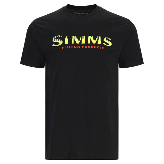 Simms Logo T-Shirt Black/Neon dans le groupe Habits et chaussures / Habits / T-shirts l\'adresse Sportfiskeprylar.se (12803-1035-20r)
