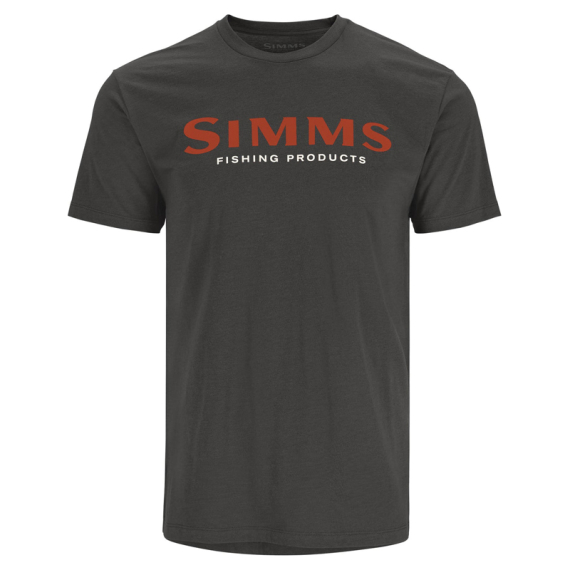 Simms Logo T-shirt Simms Orange/Charcoal Heather dans le groupe Habits et chaussures / Habits / T-shirts l\'adresse Sportfiskeprylar.se (12803-1198-20r)