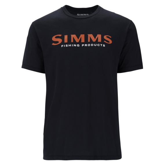 Simms Logo T-Shirt Jet Black dans le groupe Habits et chaussures / Habits / T-shirts l\'adresse Sportfiskeprylar.se (12803-1292-20r)