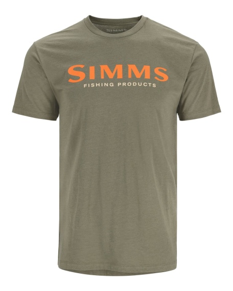 Simms Logo T-Shirt Military Heather dans le groupe Habits et chaussures / Habits / T-shirts l\'adresse Sportfiskeprylar.se (12803-914-20r)
