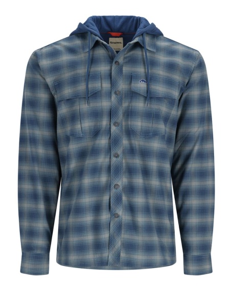 Simms Coldweather Hoody Neptune MC Plaid dans le groupe Habits et chaussures / Habits / Chemises l\'adresse Sportfiskeprylar.se (13069-1122-20r)