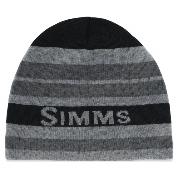 Simms Everyday Beanie Carbon Stripe dans le groupe Habits et chaussures / Chapeau de peche, casquette peche / Bérets et chapeaux l\'adresse Sportfiskeprylar.se (13091-009-00)