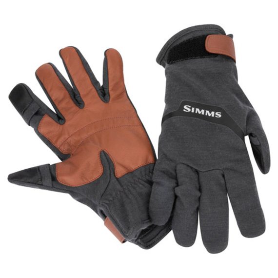Simms LW Wool Tech Glove Carbon - XL dans le groupe Habits et chaussures / Habits / Gants l\'adresse Sportfiskeprylar.se (13113-003-50)