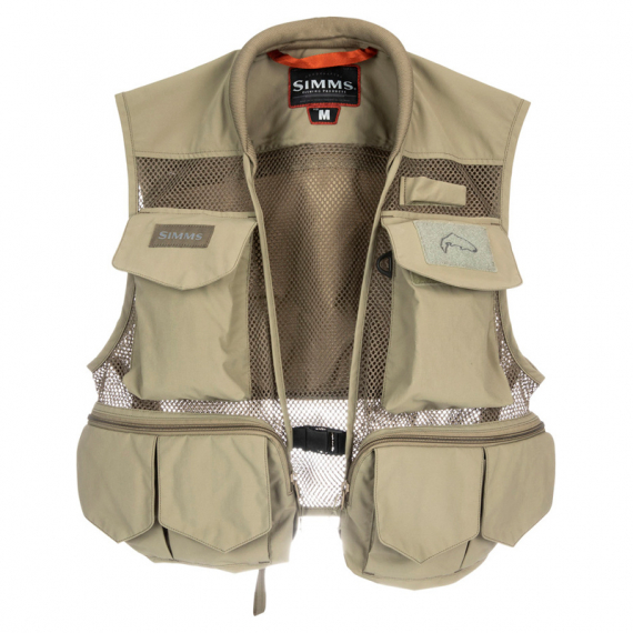 Simms Tributary Vest Tan dans le groupe Habits et chaussures / Habits / Vestes / Gilet peche mouche l\'adresse Sportfiskeprylar.se (13243-276-70r)