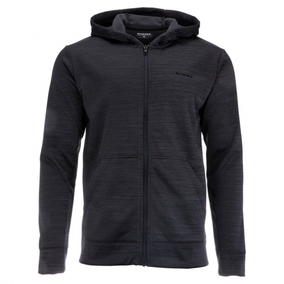 Simms Challenger Full-Zip Hoody Black Heather dans le groupe Habits et chaussures / Vêtements / Sweats / Hoodies l\'adresse Sportfiskeprylar.se (13281-010-30r)