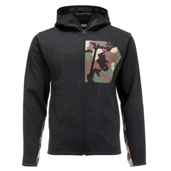 Simms CX Hoody Black Heather dans le groupe Habits et chaussures / Habits / veste de peche, veste pecheur / Vestes polaire l\'adresse Sportfiskeprylar.se (13296-010-30r)