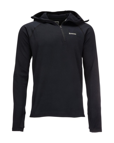 Simms Heavyweight Baselayer Hoody Black dans le groupe Habits et chaussures / Habits / Vêtements chauds et sous vêtements / Sous-vêtements hauts l\'adresse Sportfiskeprylar.se (13307-001-20r)