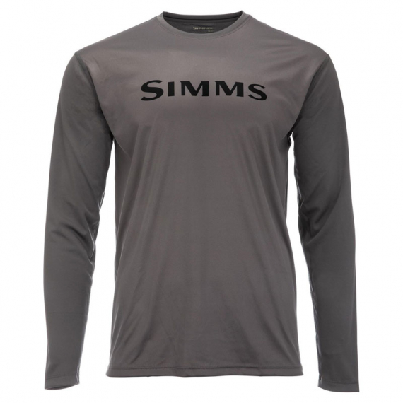 Simms Tech Tee Steel - S dans le groupe Habits et chaussures / Habits / Sweats / T-shirts manches longues l\'adresse Sportfiskeprylar.se (13483-030-20)