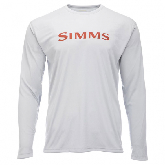 Simms Tech Tee Sterling - M dans le groupe Habits et chaussures / Habits / Sweats / T-shirts manches longues l\'adresse Sportfiskeprylar.se (13483-041-30)
