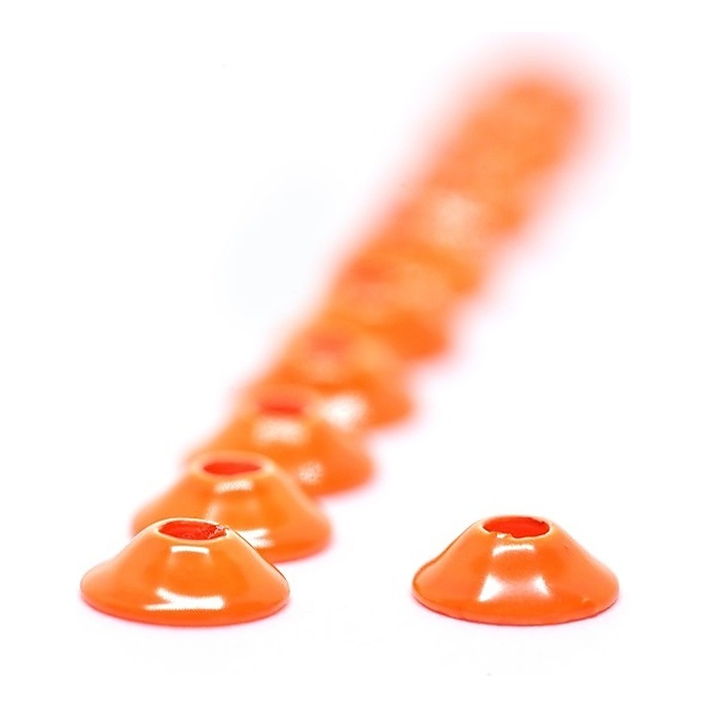 FutureFly Ufo Disc - Fl Orange dans le groupe Hameçons et terminal tackle / Fabrication mouche / Matériel de montage de mouches / Cones l\'adresse Sportfiskeprylar.se (1350-005)