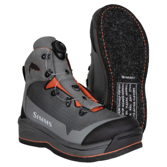 Simms Guide BOA Boot Felt Slate - 09 dans le groupe Habits et chaussures / Waders et équipement de wading / Chaussures wading l\'adresse Sportfiskeprylar.se (13510-096-09)